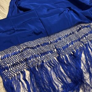 Royal blue Elegant shawl wrap
